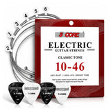 5 Core Guitar Strings Nickel Plated Acoustic Electric Guitar String Set w Picks
