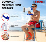 5 Core Megaphone 30W Bull Horn PA Speaker w 800 Yards Range Loud Siren Voice Amplifier Portable