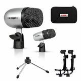 5 Core Conga Mic Snare Tom Set Professional XLR Cardioid Condenser Instrument Microphone Kit