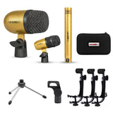 5 Core Conga Mic Snare Tom Microphone Drum Kit Condenser XLR Instrument Mics