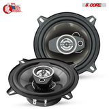 5Core Coaxial Car Door Speakers 5” Pair 350W 4Ohm 2 Way Component Subwoofer Audio w Super Tweeter