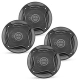 5Core Coaxial Car Door Speakers 5” 4Pcs 350W 4Ohm 2 Way Component Subwoofer Audio w Super Tweeter