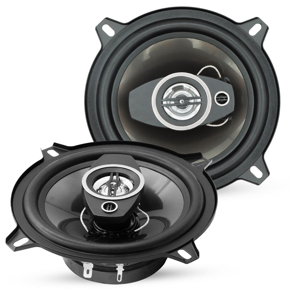 5Core Coaxial Car Door Speakers 5” Pair 350W 4Ohm 2 Way Component Subwoofer Audio w Super Tweeter