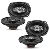5Core 6x9 Car Speaker 4Pcs 800W 4Ohm 2 Way Coaxial Speaker Audio w Super Tweeter Fit for Vehicle