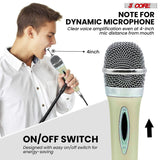 Professional microphone designed with user-friendly on/off functionality