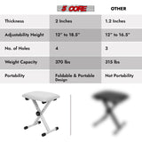 5 Core Keyboard Bench X Style Piano Stool Padded Adjustable Keyboards Chair