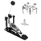 5 Core Bass Drum Pedal Mount Adjustable Felt Beater Head Single Chain Heavyduty Kick Drum Foot Pedal