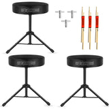 5 Core Drum Throne 3" Thick Padded Memory Foam Comfortable Drummer Stool 330Lb Capacity Adjustable