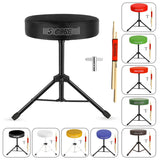 5 Core Drum Throne 3" Thick Padded Memory Foam Comfortable Drummer Stool 330Lb Capacity Adjustable