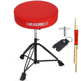 5 Core Drum Throne 3" Padded Drum Seat Height Adjustable Drumming Chair for Practice and Performance