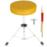 5Core Drum Throne Adjustable Guitar Stool 3" Padded Drummer Seat for Adults & Kids