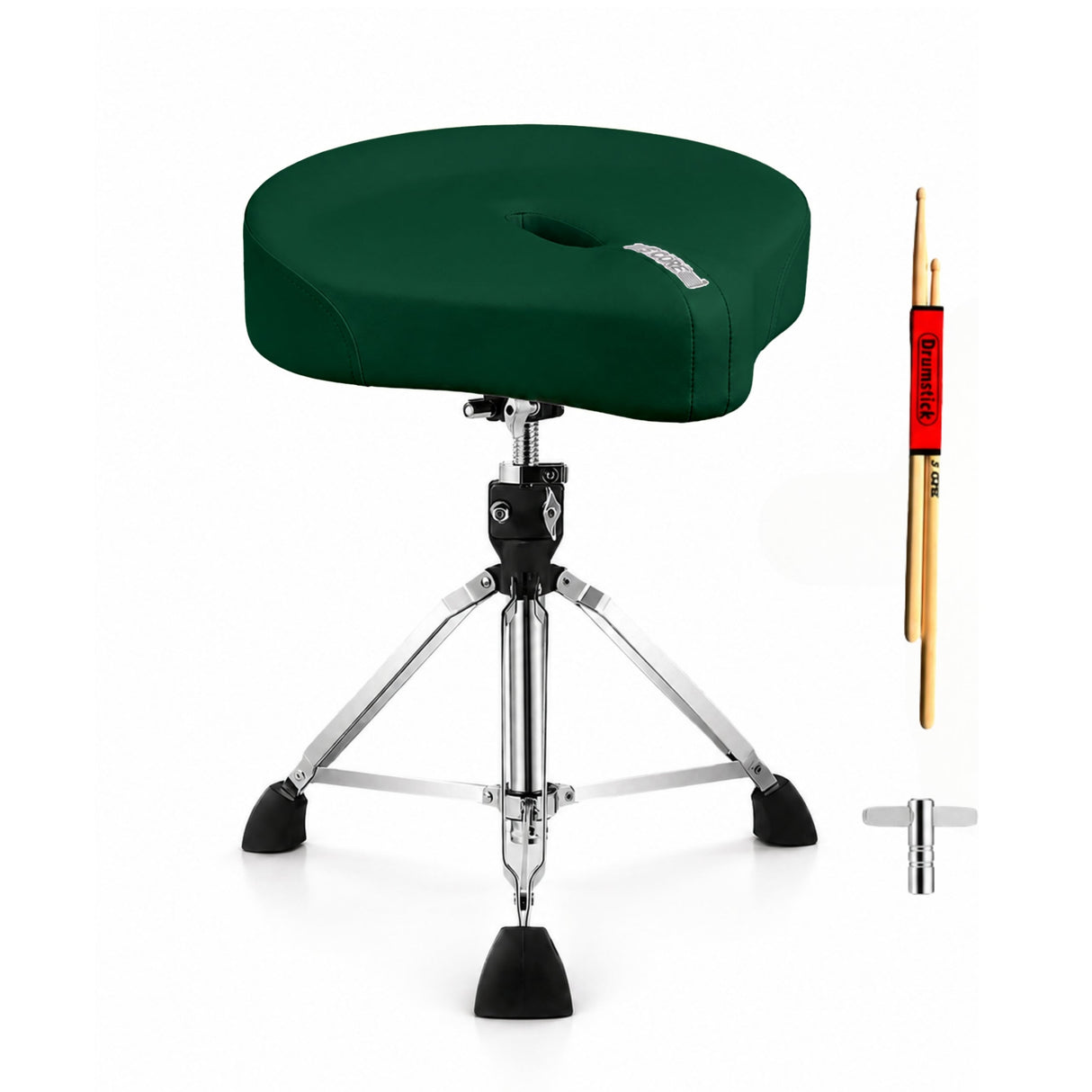 5 Core Drum Throne w 4.5" Padded Stool Adjustable Drummer Chair