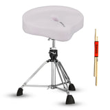 5 Core Drum Throne w 4" Padded Stool Adjustable Drummer Chair