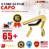5Core Capo 4Pcs Acoustic Electric Guitar 6 String Kapo Clip For Banjo Mandolin Ukulele