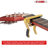 5Core Capo 4Pcs Acoustic Electric Guitar 6 String Kapo Clip For Banjo Mandolin Ukulele