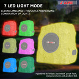 5Core Outdoor Wireless Speakers Bluetooth Rock Waterproof Linkable TWS Garden Speaker GRAY 1 PC