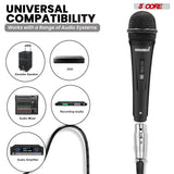 5Core XLR Microphone 2Pcs Dynamic Mic Karaoke Singing Studio Mics Handheld Microfono