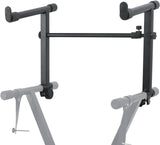5 Core Keyboard Stand Adapter 2 Tier Adjustable Second Extension Add On for Digital Piano Stands