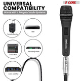 5Core XLR Microphone Dynamic Mic Karaoke Singing Studio Mics Handheld Microfono