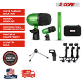 5 Core Conga Mic Snare Tom Set Professional XLR Cardioid Unidirectional Instrument Microphone Kit