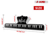 5 Core Music Sheet Holder Clip Pair Durable Black Plastic Page Holder for Piano Keyboard Violin