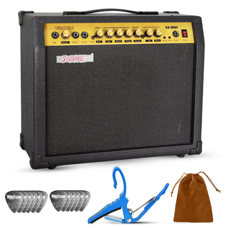 5 Core Guitar Amp 80 Watt  Electric Amplifier w Built in 10" Speaker Portable Mini Practice Amps