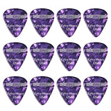 5Core purple 1.2mm celluloid guitar picks extra heavy gauge for bass and electric