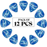 5 Core Guitar Picks 12 Piece Celluloid Light Medium Heavy Extra Heavy for Acoustic Electric Guitars