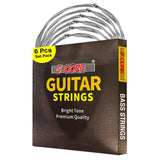 5 Core Bass Guitar Strings Brass Phosphor Bronze Extra Light Gauge Bright Tone 6 String Set