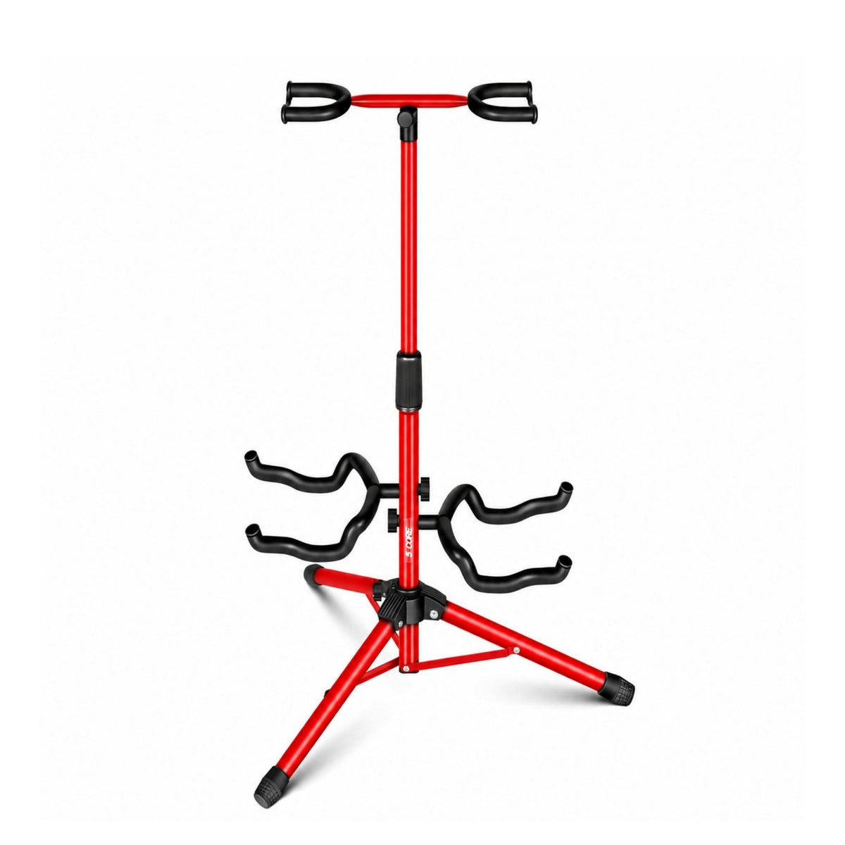 5 Core Guitar Stand Adjustable Double Guitars Stands Floor w Neck Holder for Acoustic Electric Bass