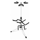 5 Core Triple Guitar Stand Floor w Foam Arms for Acoustic Electric Guitars