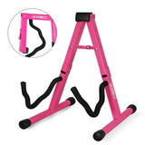 5Core Guitar Stand Floor A Frame Electric Acoustic Bass Soporte Para Guitarra PINK