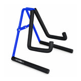 5 Core Ukulele Stand A Frame Metal Body w Soft Padded Arms Support Banjo Ukuleles Mini Guitar Violin Blue