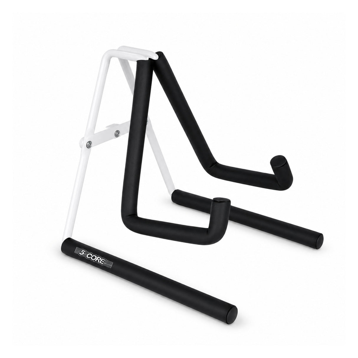 5 Core Ukulele Stand A Frame Metal Body w Soft Padded Arms Support Banjo Ukuleles Mini Guitar Violin White