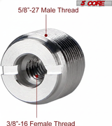 5 Core Mic Stand Adapter 12 Pieces 3/8 Female to 5/8 Male Screw Thread Conversion Connector