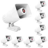 5 Core 6 Inch PA Horn 200W Loud Speaker 8Pc Bull Horn Loud Audio 8Ohm All Weather Indoor Outdoor