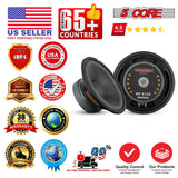 5Core 8 Inch Car Woofer Audio Pair 2000W Combined 4Ohm Deep Bass Sub Woofer Component Speaker System
