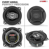 5 Core 2 Way 4" Car Speaker 250W Coaxial Component Speaker Universal Quick Easy Fit for Cars