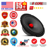 5 Core 8" Midrange Speaker 2Pc 500W Aluminum Bullet 8Ohm Pro Audio Slim PA DJ Car Door Loudspeaker