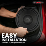 5 Core 10" Subwoofer Pair 300W Car Woofer 4 Ohm Replacement Deep Bass Sub Loud Speaker for Vehicle