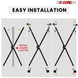 5 Core Keyboard Stand Piano Bench Combo Adjustable Key Board Stands 2" Padded Musician Chair Set