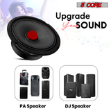 5Core 6.5" Subwoofer Speaker Pair 360W Mid Range PA DJ Audio Sub Woofer 8Ohm Bass Replacement Driver