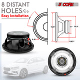 5 Core 10" Subwoofer Speaker 300W RMS Full Range Car Audio Sub Woofer 4 Ohm Bass Replacement Driver