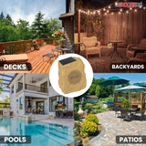 5 Core Outdoor Rock Speakers Pair 100W Bluetooth Waterproof Landscape Speaker for Patio Pool Outdoor