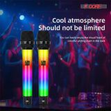 5 Core Microphone Wireless Karaoke Singing Mic Rechargeable Microfonos Inalambricos w LED Lights