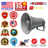 5Core PA Speaker Pair 200W Bull Horn Loud Audio Indoor Outdoor Speakers System 8Ohm Reflex Megaphone