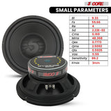 5 Core 8 Inch Subwoofer Pair 200W Car Audio Woofer 4 Ohm Replacement Deep Bass Loud Speaker