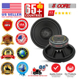 5 Core 10" Subwoofer Pair 300W Car Woofer 4 Ohm Replacement Deep Bass Sub Loud Speaker for Vehicle
