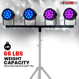 5 Core DJ Lighting T Bar 4 Party Lights 39 Inch Extension Crossbar Tbar Mount w 66 lbs Capacity