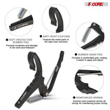 5Core Capo Aluminum Universal Guitar String Clip w Metal Spring + 6Pcs Guitar Picks + Carry Bag